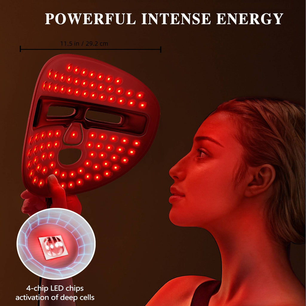 LED Red Light Therapy Mask For Face For Home Travel