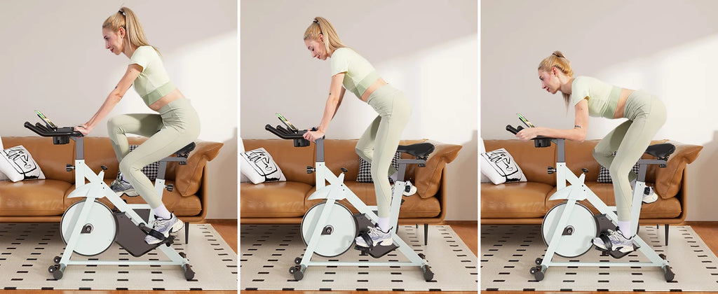 32-Level Magnetic Resistance Stationary Bike for Home