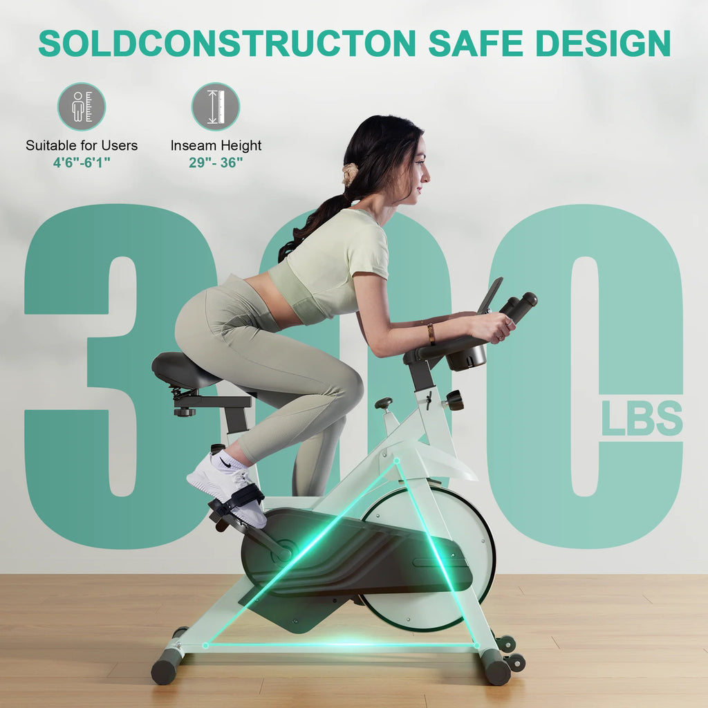 32-Level Magnetic Resistance Stationary Bike for Home