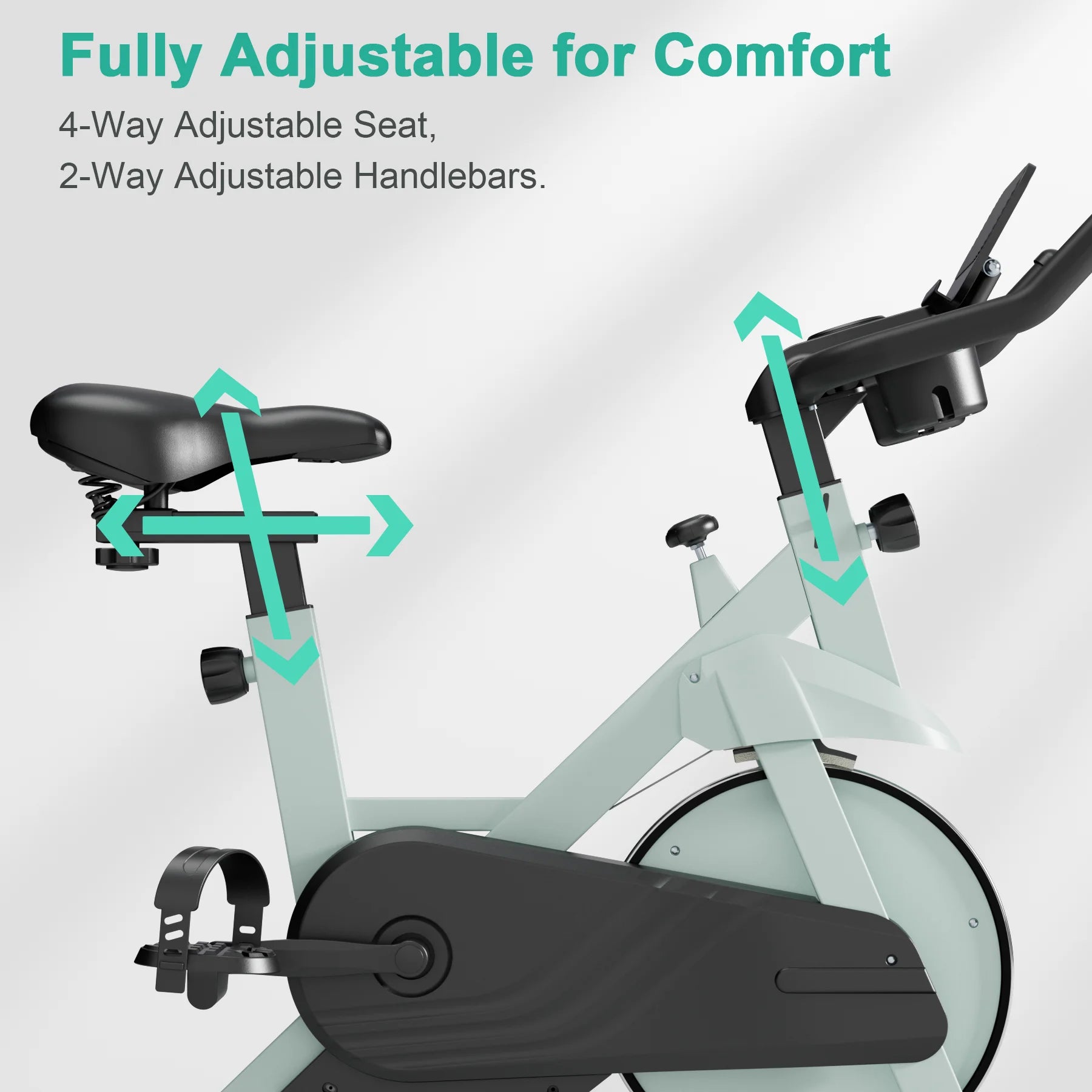 32-Level Magnetic Resistance Stationary Bike for Home