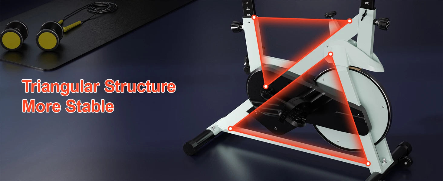 32-Level Magnetic Resistance Stationary Bike for Home