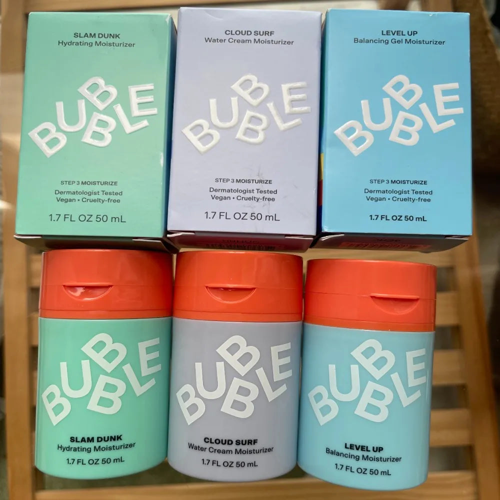 bubble Balancing Facial Moisturizer Face Cream Toner And Eye Cream- Aloe Vera Gel Repairing Nourishing For Normal-to-dry Skin Care