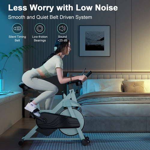 32-Level Magnetic Resistance Stationary Bike for Home