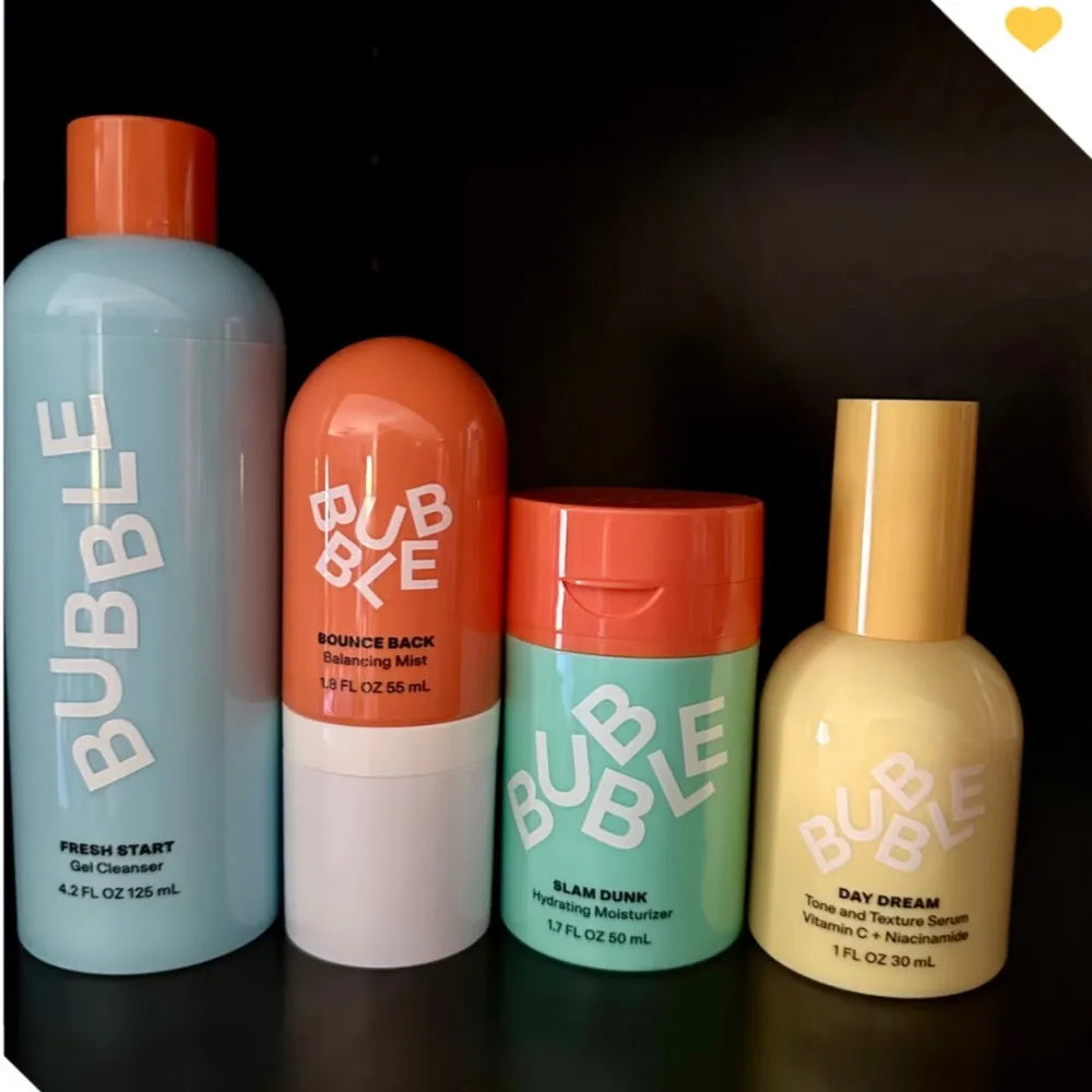 bubble Balancing Facial Moisturizer Face Cream Toner And Eye Cream- Aloe Vera Gel Repairing Nourishing For Normal-to-dry Skin Care